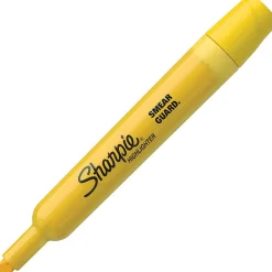 Sharpie® Tank Style Highlighters, Chisel Tip, Yellow, Box of 12