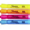 Sharpie® Tank Style Highlighters, Chisel Tip, Assorted Colors, 4 Count