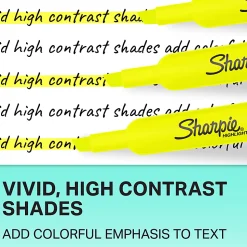 Sharpie® Tank Style Highlighters, Chisel Tip, Assorted, Box of 12