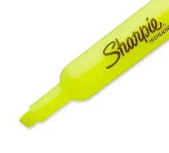 Sharpie® Tank Style Highlighters, Chisel Tip, Fluorescent Yellow, Box of 24