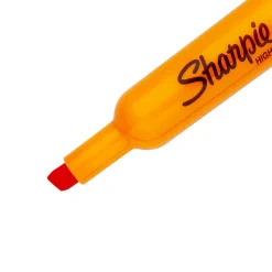 Sharpie® Tank Style Highlighters, Chisel Tip, Fluorescent Orange, Box of 12