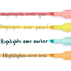 Sharpie® Tank-Style Highlighters, Chisel Tip, Mild Pastel Barrels, Mild Pastel Inks, Pack Of 6 Highlighters