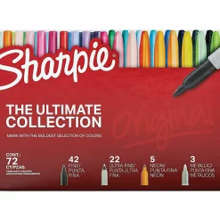 Sharpie® Ultimate Pack, Fine/Ultra Fine Point, Assorted Colors, 72/Pack