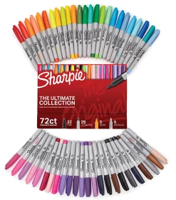 Sharpie® Ultimate Pack, Fine/Ultra Fine Point, Assorted Colors, 72/Pack