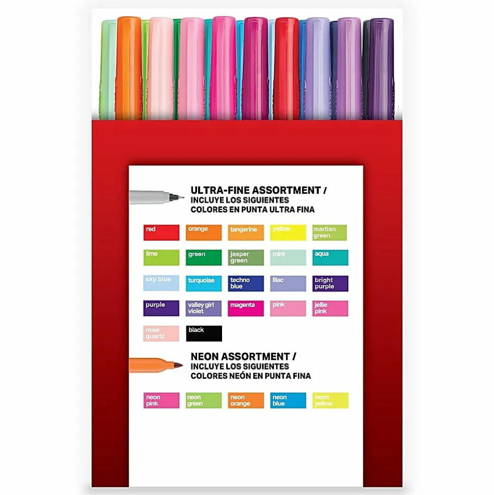 Sharpie® Ultimate Pack, Fine/Ultra Fine Point, Assorted Colors, 72/Pack