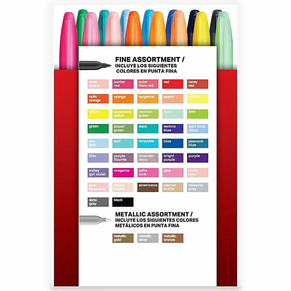 Sharpie® Ultimate Pack, Fine/Ultra Fine Point, Assorted Colors, 72/Pack