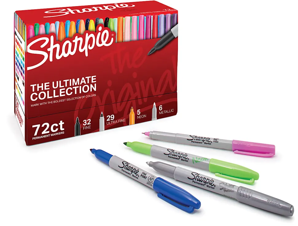 Sharpie® Ultimate Pack, Fine/Ultra Fine Point, Assorted Colors, 72/Pack