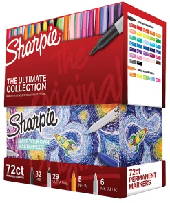 Sharpie® Ultimate Pack, Fine/Ultra Fine Point, Assorted Colors, 72/Pack