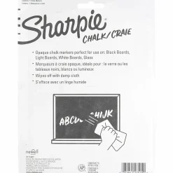Sharpie® Wet-Erase Chalk Markers, Medium Point, Assorted Colors, Pack Of 5 Markers