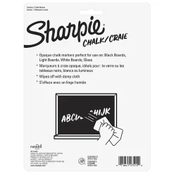 Sharpie® Wet-Erase Chalk Markers, Medium Point, Assorted Colors, Pack Of 5 Markers