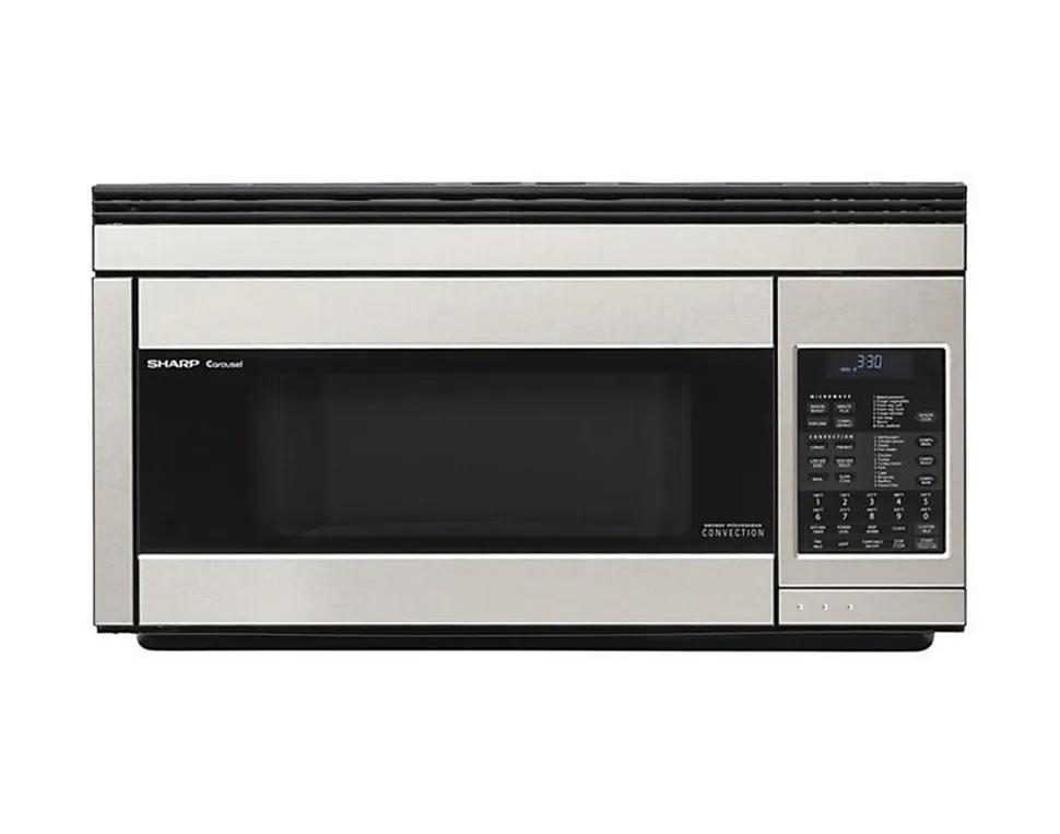 Sharp® R1874T 1.1 Cu Ft Over-The-Range Microwave, Stainless Steel