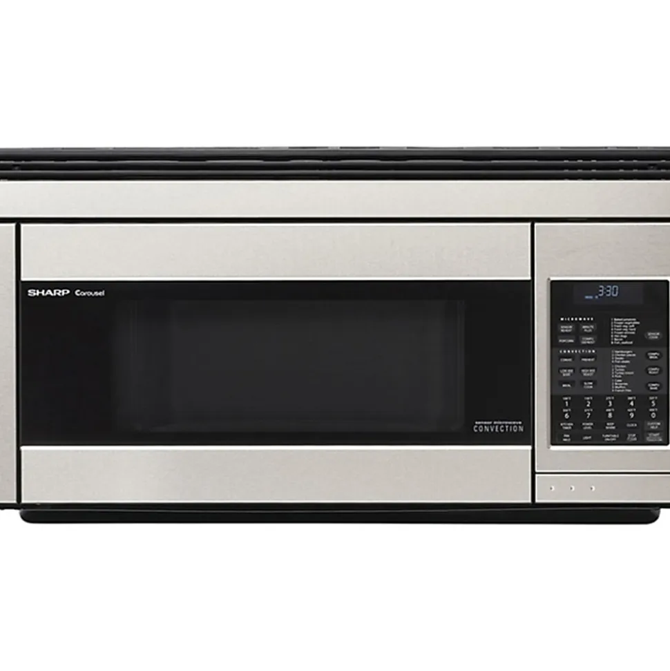 Sharp® R1874T 1.1 Cu Ft Over-The-Range Microwave, Stainless Steel