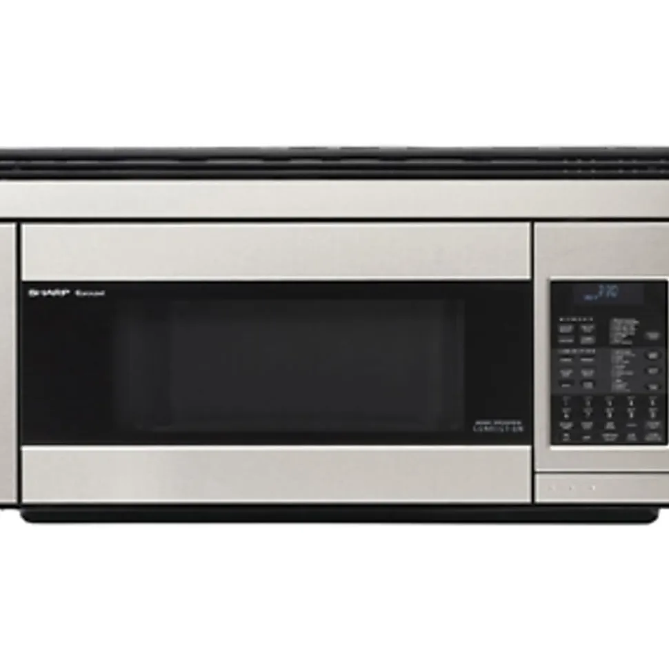 Sharp® R1874T 1.1 Cu Ft Over-The-Range Microwave, Stainless Steel