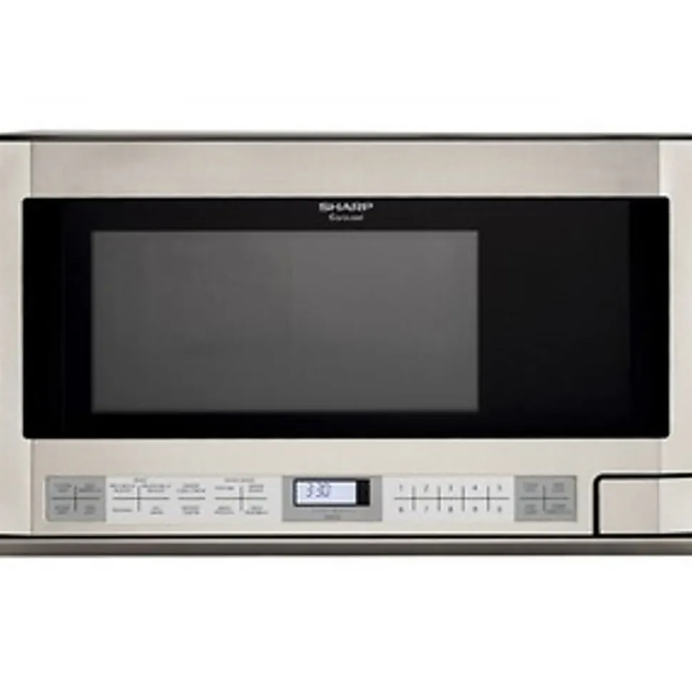 Sharp® R1214T 1.5 Cu Ft Over-The-Range Microwave, Stainless Steel