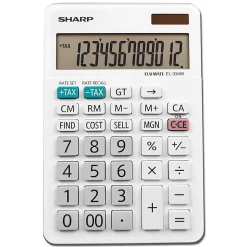 Sharp® White Series Desktop Calculator, EL-334WB