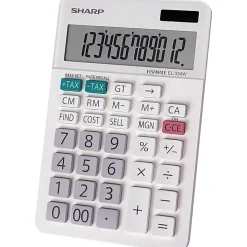 Sharp® White Series Desktop Calculator, EL-334WB