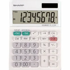 Sharp® White Series Desktop Calculator, EL-310WB