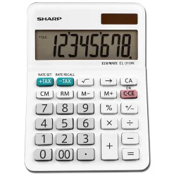 Sharp® White Series Desktop Calculator, EL-310WB