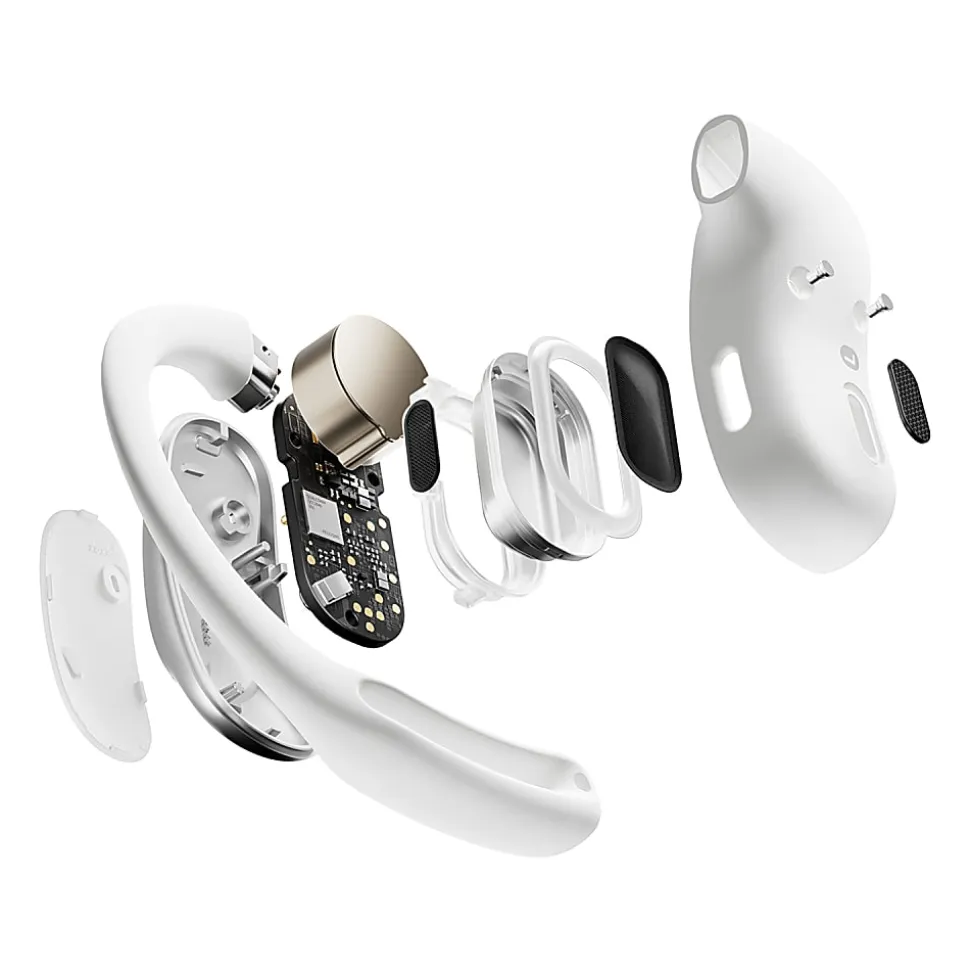 Shokz® OpenFit Air™ True Wireless Bluetooth® Open-Ear Earbuds With Charging Case, White