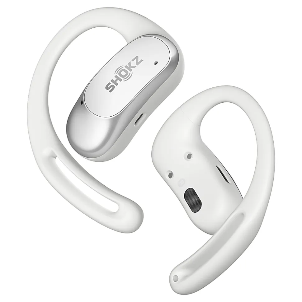 Shokz® OpenFit Air™ True Wireless Bluetooth® Open-Ear Earbuds With Charging Case, White