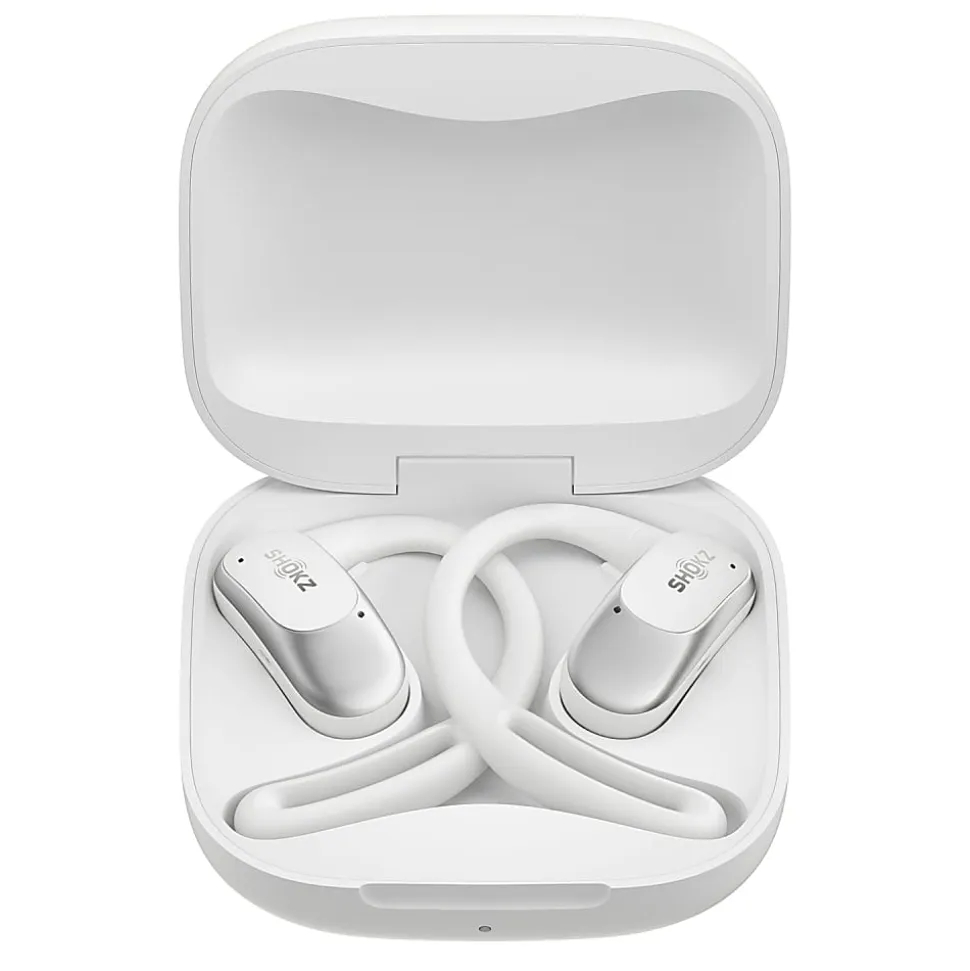 Shokz® OpenFit Air™ True Wireless Bluetooth® Open-Ear Earbuds With Charging Case, White