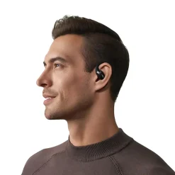Shokz OpenFit Open-Ear Hook True Wireless Bluetooth Earbuds With Charging Case & Cable, Black, T910-ST-BK-US