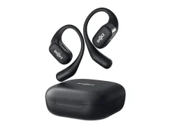 Shokz OpenFit Open-Ear Hook True Wireless Bluetooth Earbuds With Charging Case & Cable, Black, T910-ST-BK-US