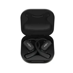 Shokz OpenFit Open-Ear Hook True Wireless Bluetooth Earbuds With Charging Case & Cable, Black, T910-ST-BK-US