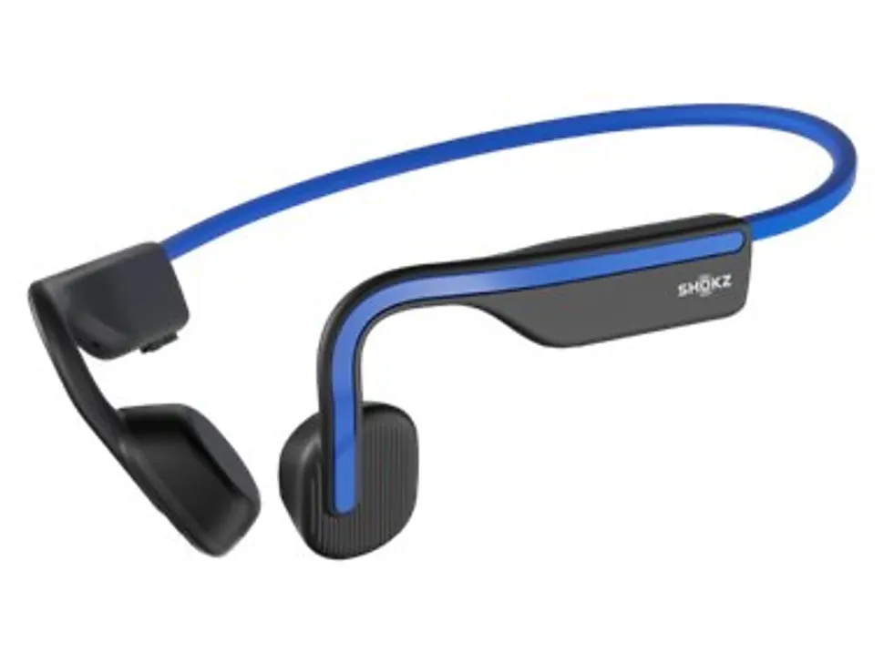 Shokz OpenMove Behind The Ear Headphones With Mic And Bluetooth, Blue