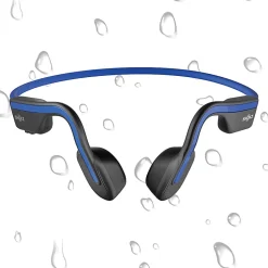 Shokz OpenMove Behind The Ear Headphones With Mic And Bluetooth, Blue