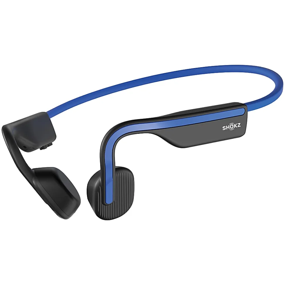 Shokz OpenMove Behind The Ear Headphones With Mic And Bluetooth, Blue