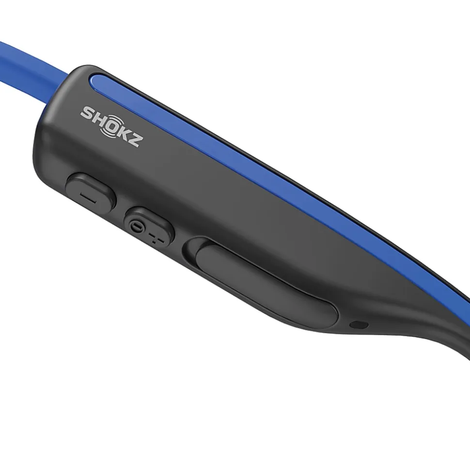 Shokz OpenMove Behind The Ear Headphones With Mic And Bluetooth, Blue