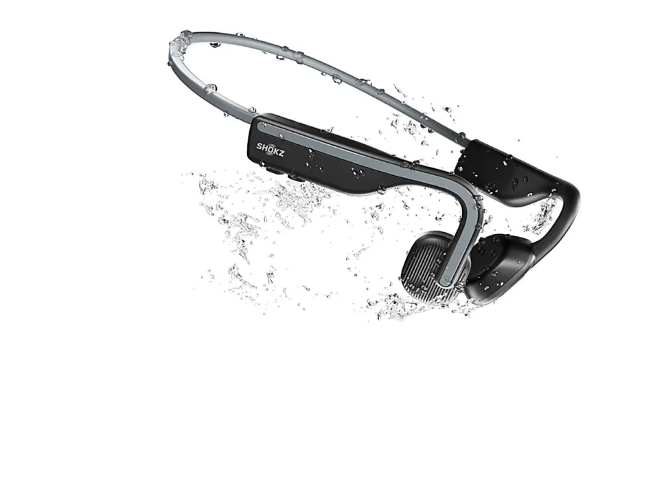 Shokz OpenMove Bone Conduction Open Ear Headphones, Gray