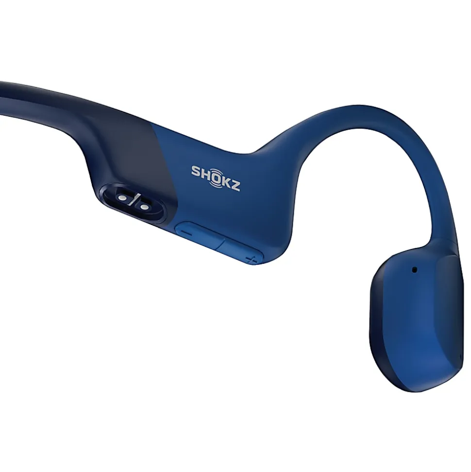 Shokz® OpenRun Bone-Conduction Open-Ear Sport Headphones With Microphones, Blue