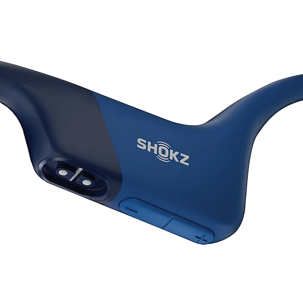 Shokz® OpenRun Bone-Conduction Open-Ear Sport Headphones With Microphones, Blue