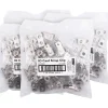 SICURIX ID Badge Holder Strap Clip Adapter, 2/5", Clear, Box of 25