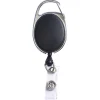 SICURIX Quick Clip ID Card Reel, Black, 1 Each
