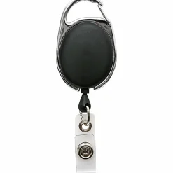 SICURIX Quick Clip ID Card Reel, Black, 1 Each