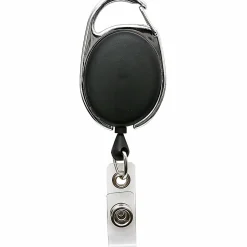 SICURIX Quick Clip ID Card Reel, Black, 1 Each