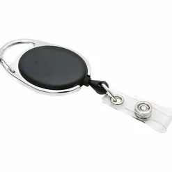 SICURIX Quick Clip ID Card Reel, Black, 1 Each