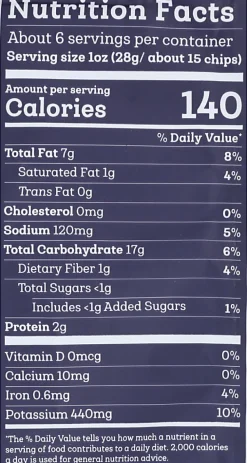Siete Family Foods Kettle Cooked Potato Chips, Chipotle BBQ, 5.5 Oz, Total Qty 6