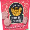 Siete Grain-Free Fresas Con Crema Strawberry Cookies, 4.5 Oz, Total Qty 10