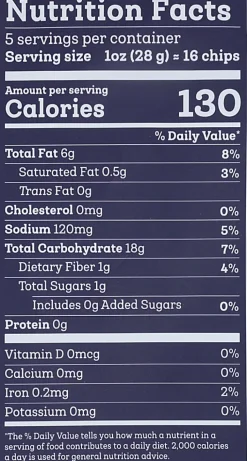 Siete Tortilla Chips, Dip Chip, 5 Oz, Total Qty 12
