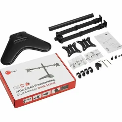 SIIG Articulated Freestanding Dual Monitor Desk Stand - 13