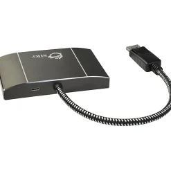 SIIG Displayport 1.2 to 3-Port HDMI MST Splitter - 3840 × 2160 - DisplayPort - 3 x HDMI Out - USB - Aluminum