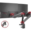 SIIG Dual Monitor Heavy-Duty Premium Aluminum Gas Spring Desk Mount