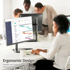 SIIG Height Adjustable Single Monitor Freestanding Desk Stand for 13? to 32?