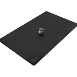 SIIG Large Artificial Leather Smooth Desk Mat Protector - Black - Rectangular - 22