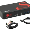 SIIG® 2 Port 4K 60Hz DisplayPort 1.2 KVM Switch With USB 3.0 Hub/Audio/Hotkey/Manual Switching
