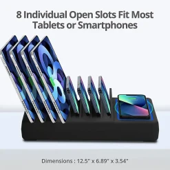 SIIG 10-Port USB-A/C & Wireless Charging Station - 150W